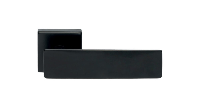 Mozza Italian Modern Interior Door Handle, Black