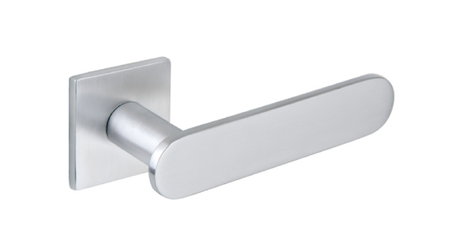 Evora Contemporary Satin Chrome Interior Door Handle