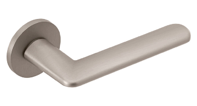 Leon Lever Handle, Nickel Pearl